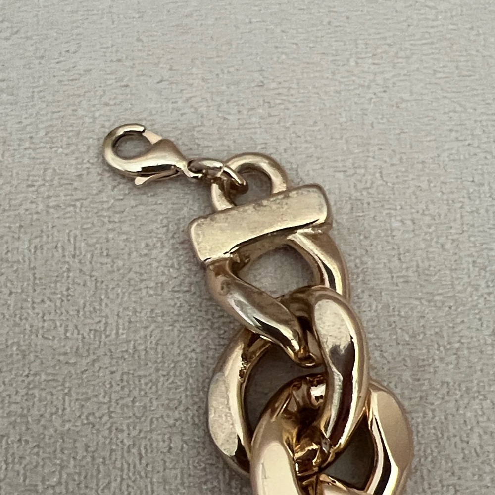 Nordstrom Gold Chunky Curb Chain Necklace - Picture 3 of 5